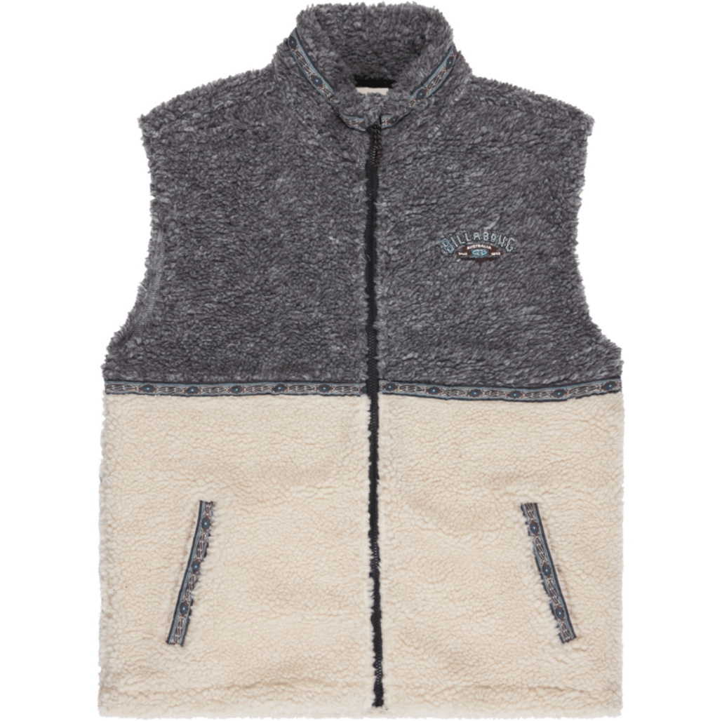 2026 Billabong Mens Tombstone Fleece Vest EBYPF03002 - Raven